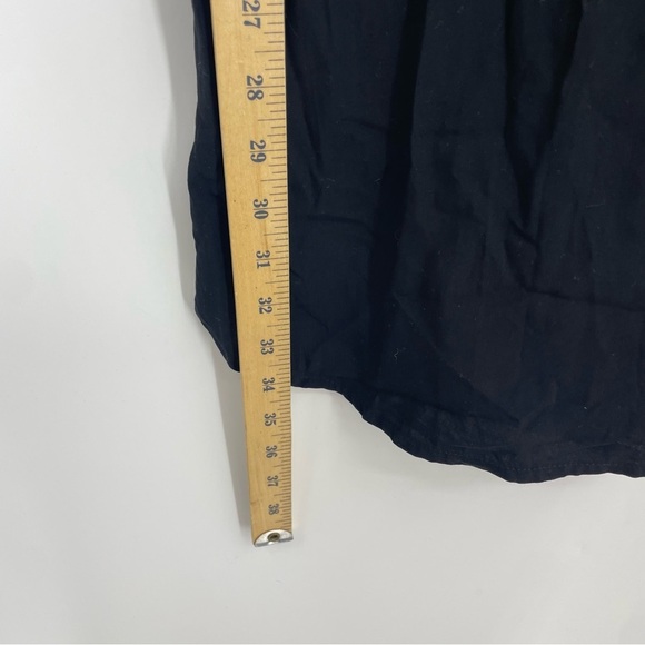 NWT OLD NAVY Sleeveless Vintage A-Line Mini Shift Dress Jet Black  XS v neck - Picture 4 of 7